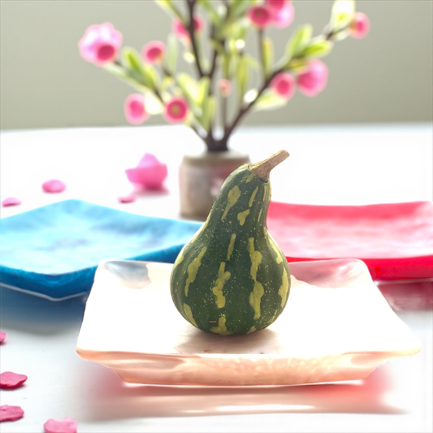 1 PLATO Cuadrado Grande 🍽 en resina Especial 31 cms