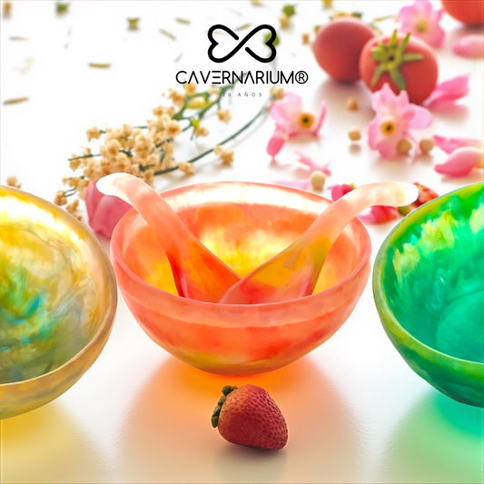 1 TAZA Grande 🥗 1 juego de Cucharones para servir en Resina Especial