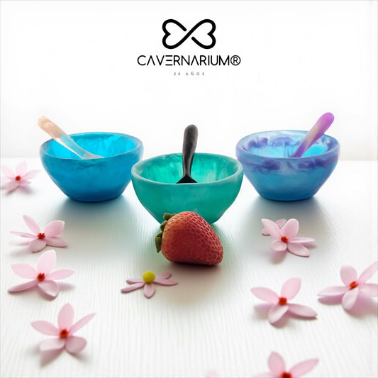 1 TAZA Mediana 🥣 1 Cucharita en Resina Especial 250 ml