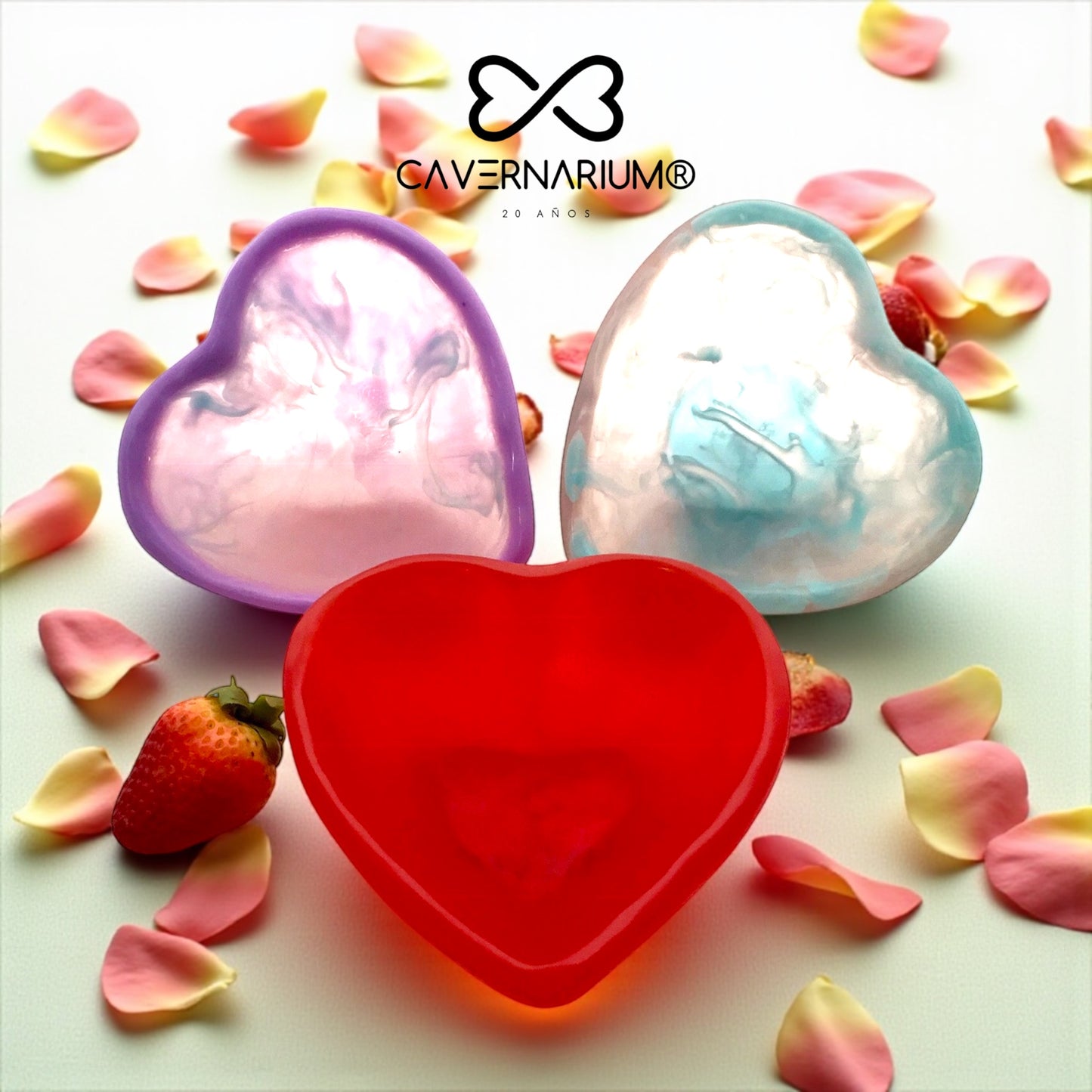 1 TAZA Corazón ♥️ 1 Cuchara Larga en Resina Especial 400 ml.