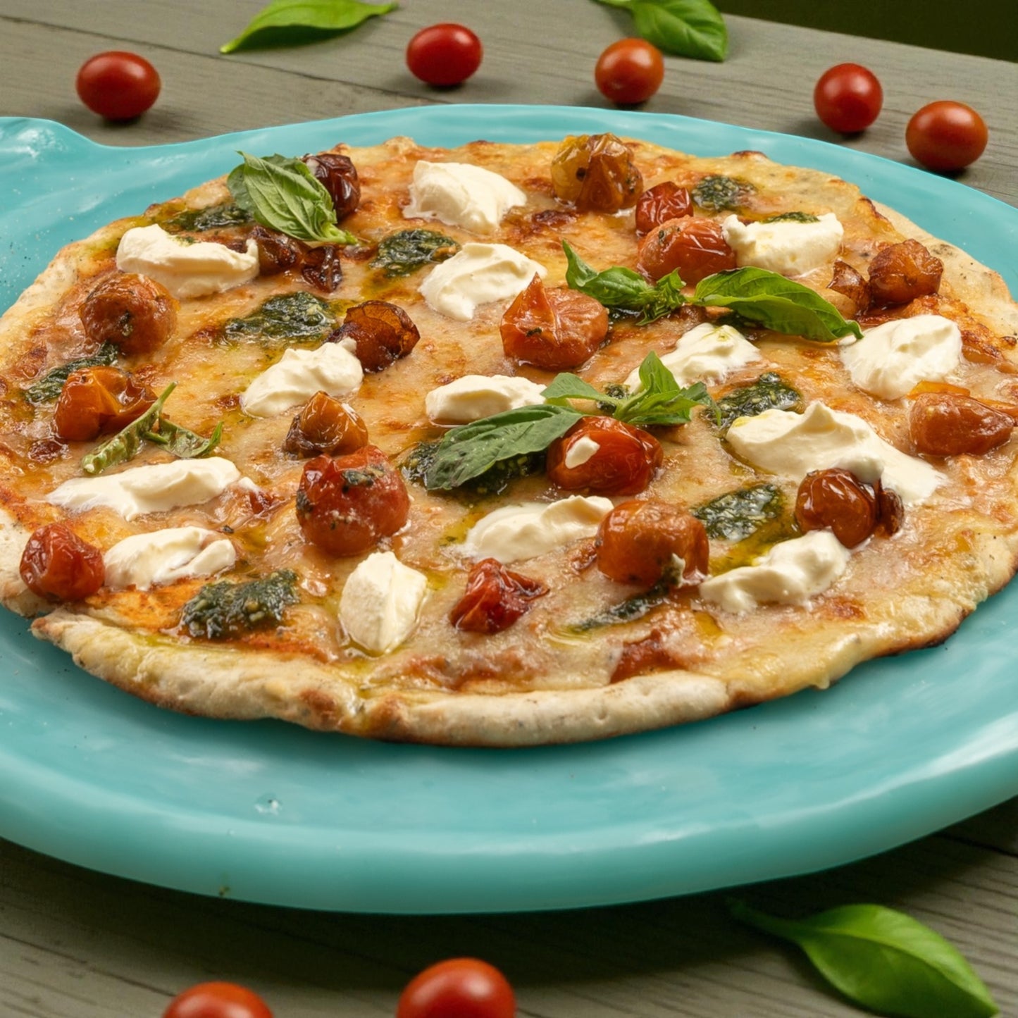 BANDEJA para Pizza 🍕 38 cms Mango Ergonómico en Resina Especial