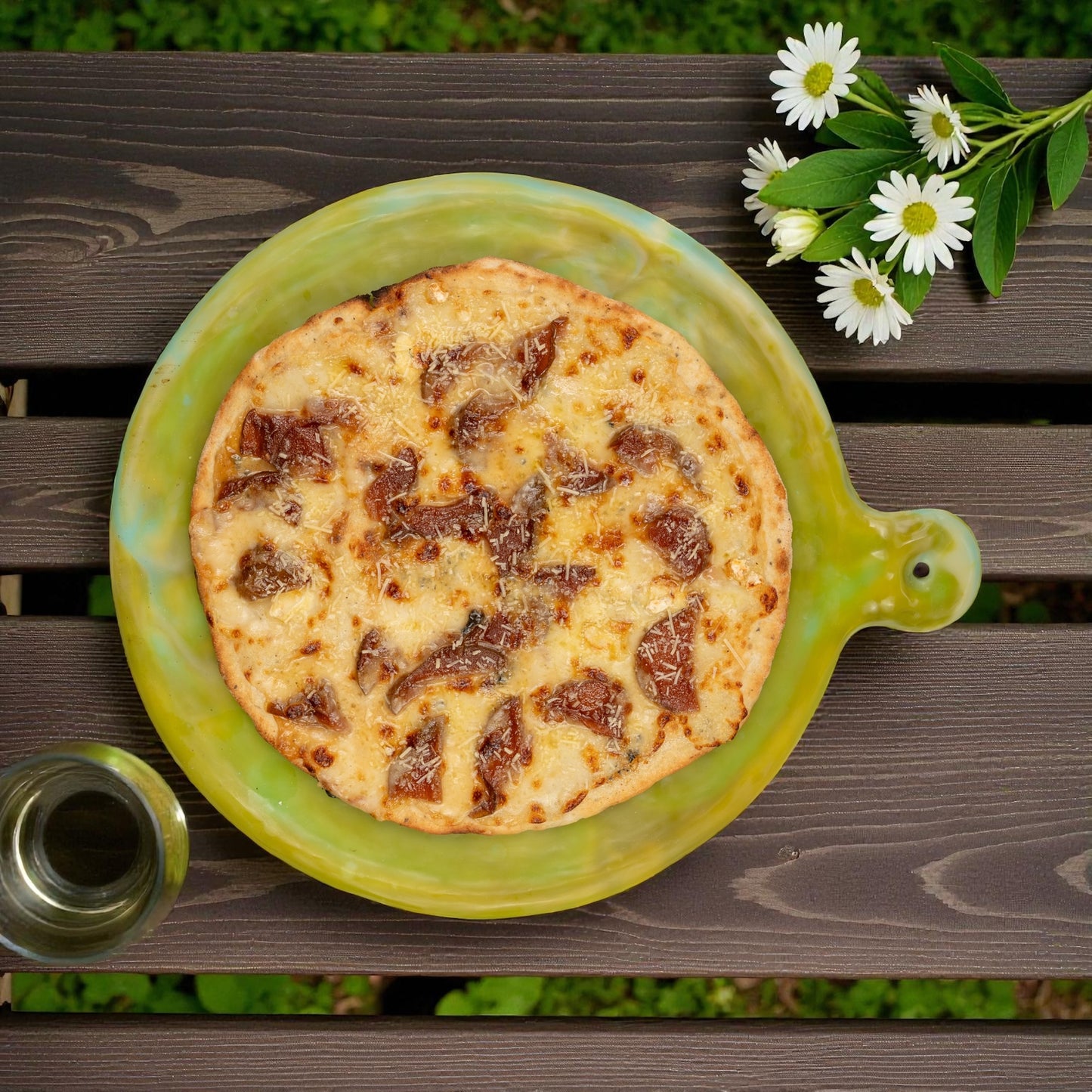 BANDEJA para Pizza 🍕 38 cms Mango Ergonómico en Resina Especial