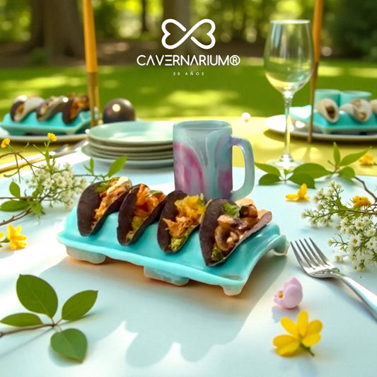 PLATO o BANDEJA para servir Tacos 🌮 en Resina Especial