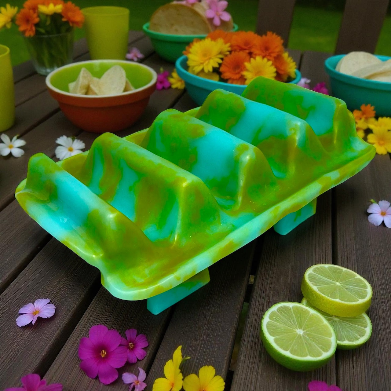 PLATO o BANDEJA para servir Tacos 🌮 en Resina Especial