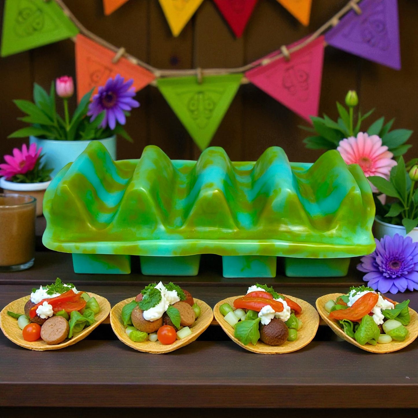PLATO o BANDEJA para servir Tacos 🌮 en Resina Especial